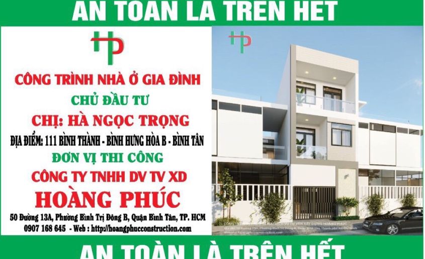 Nhà ở gia đình 1 trệt, 2 lầu, sân thượng , mái