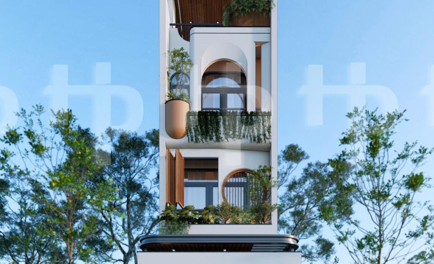 Thiết kế và thi công nhà 1 trệt, 3 tầng , sân thượng, mái -  Mr Phước, Quận Bình Tân