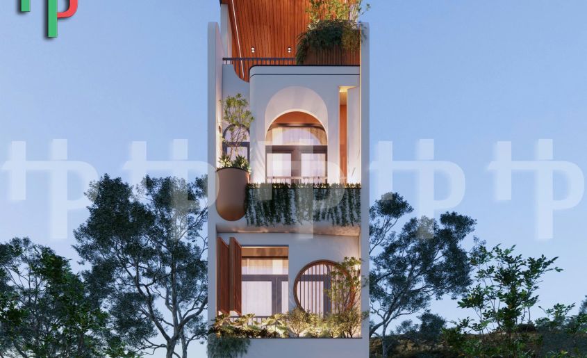 Thiết kế và thi công nhà 1 trệt, 3 tầng , sân thượng, mái -  Mr Phước, Quận Bình Tân